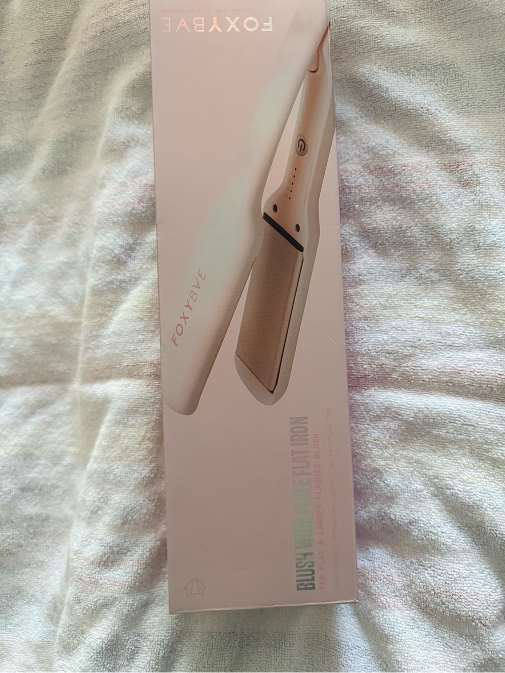 FOXYBAE Blush Pink Hair Straightener - Ceramic Flat Iron